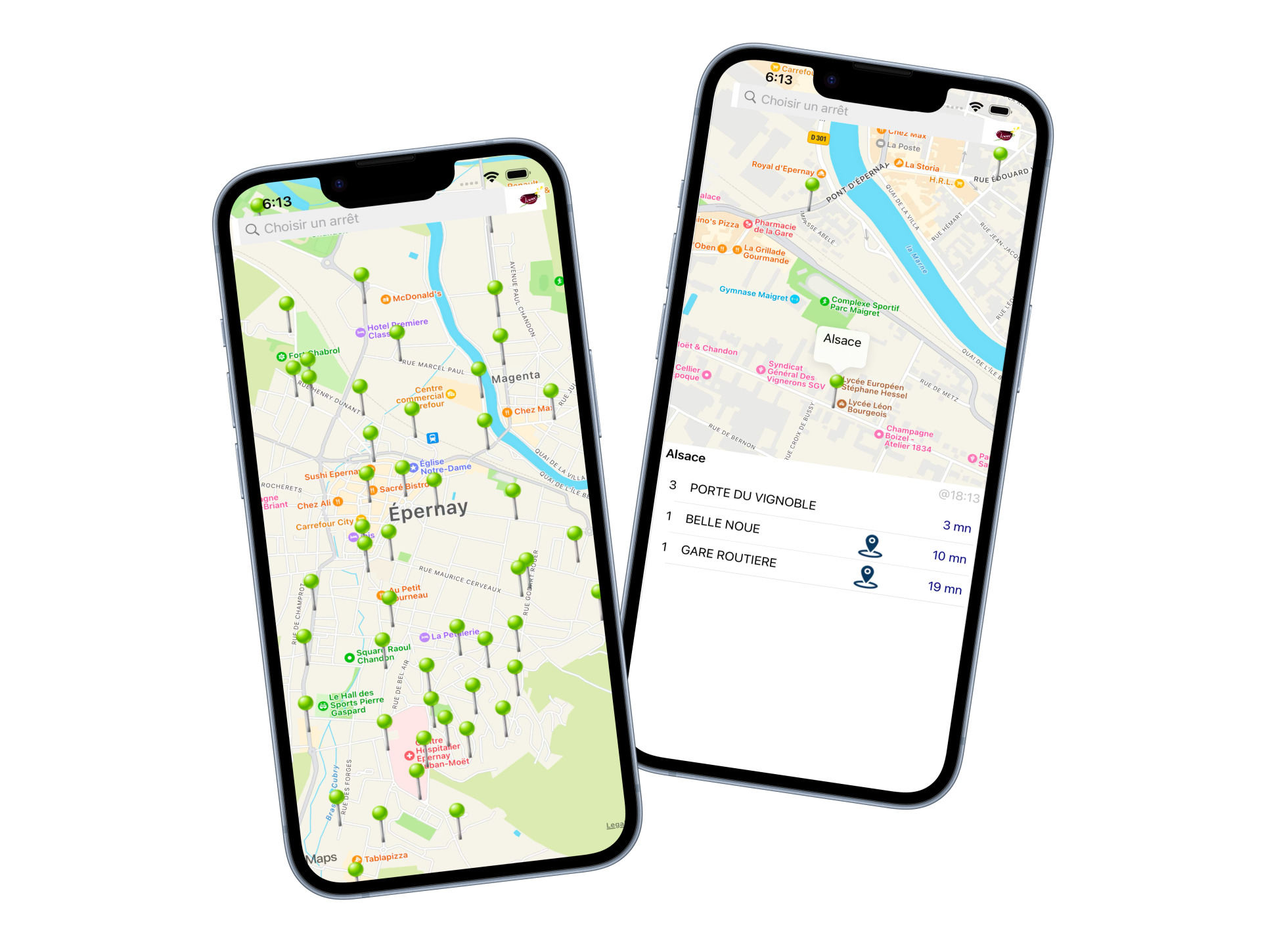 Visualisation de l'app