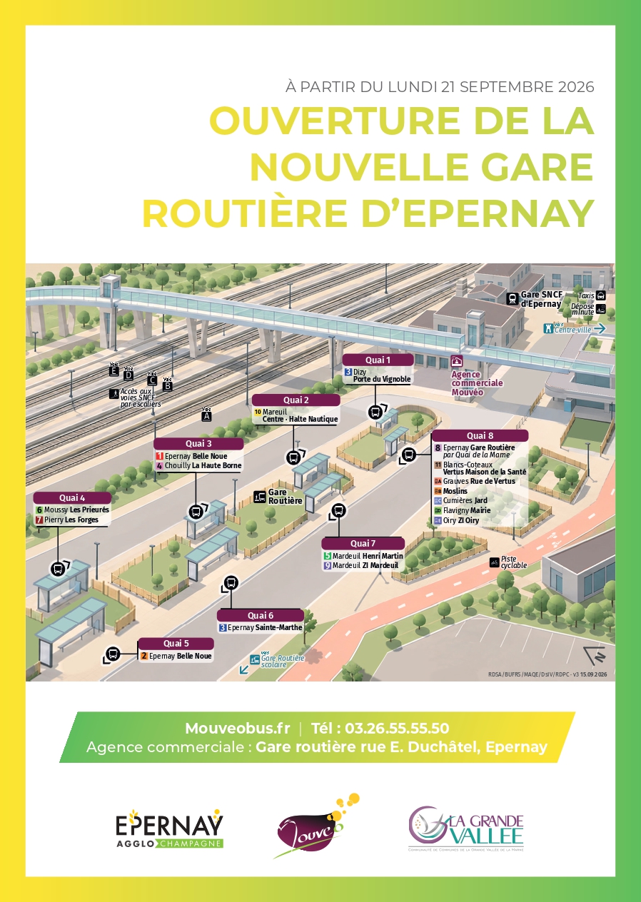 ouverture de la nouvelle gare routière d'Epernay